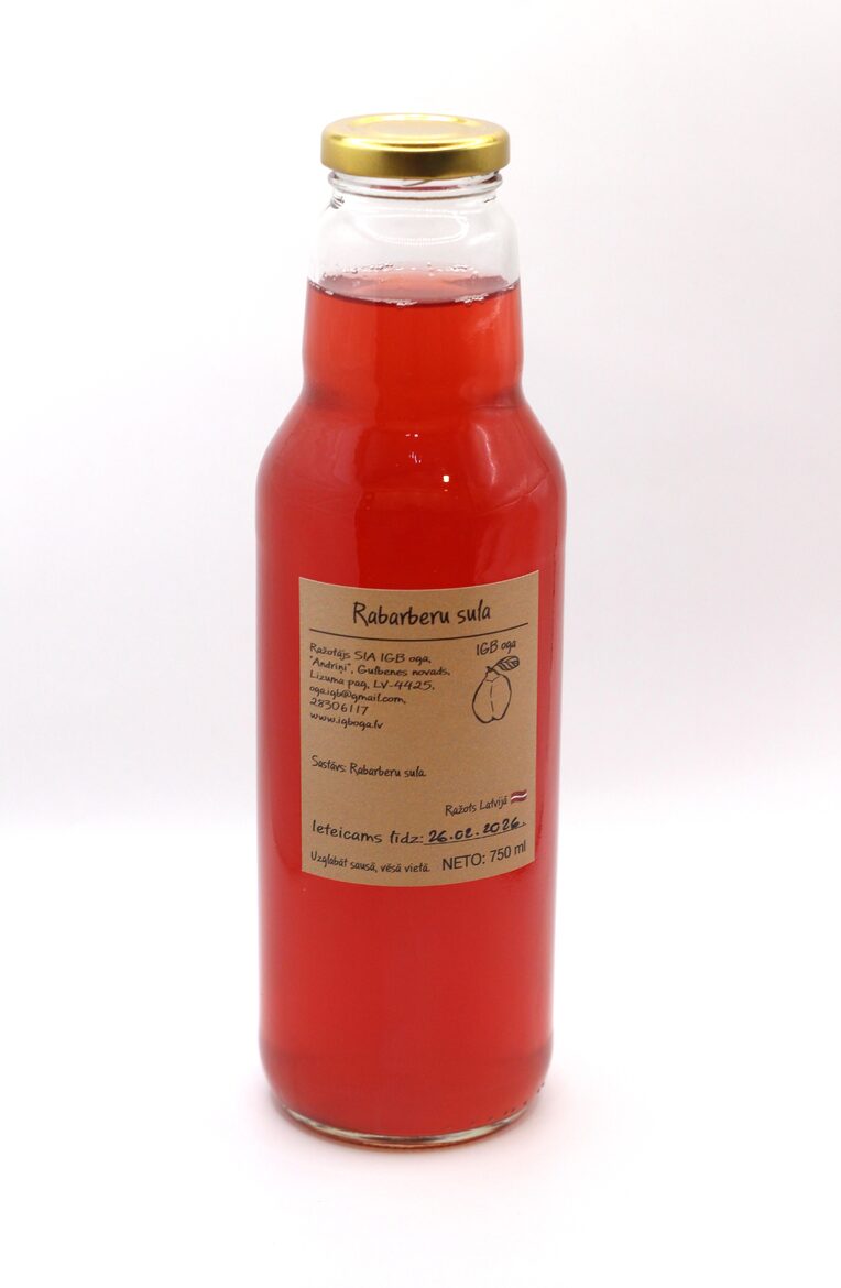 Rhubarb Juice (750ml)